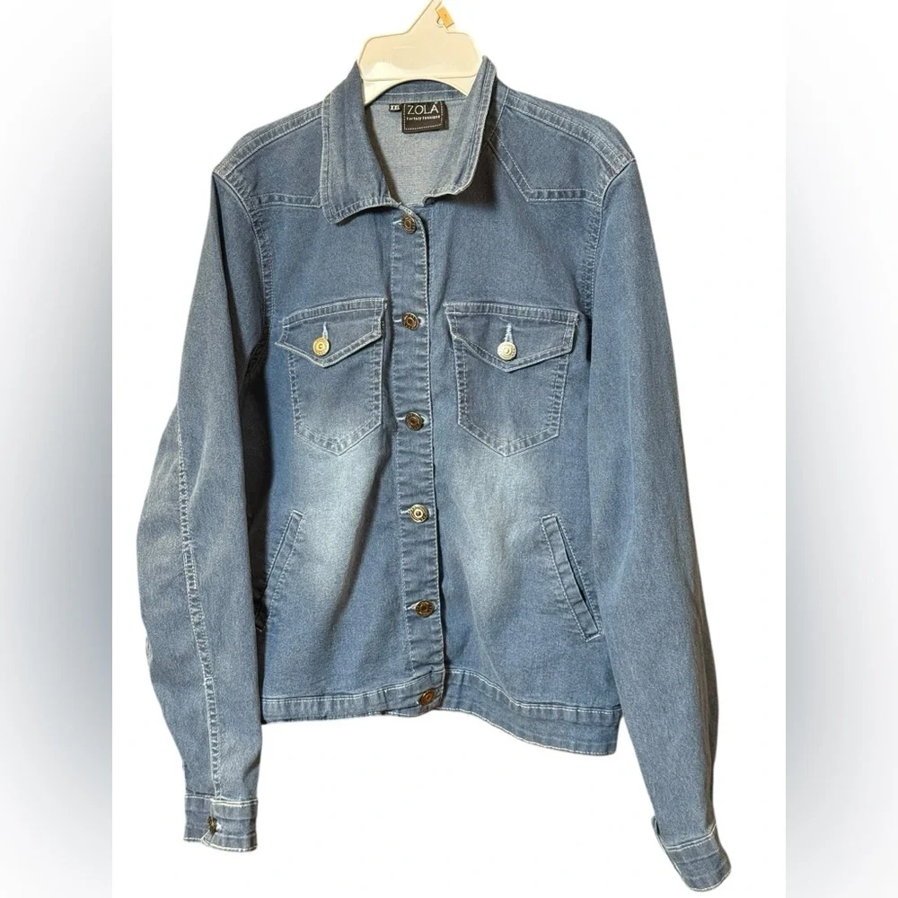 Zola Denim Jacket XXL Cropped Blue